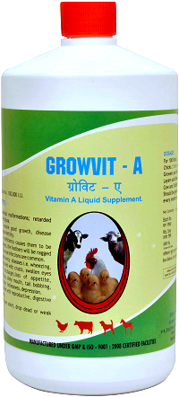 Manufacturers Exporters and Wholesale Suppliers of Vitamin A Liquid Supplement for Poultry Bangalore Karnataka